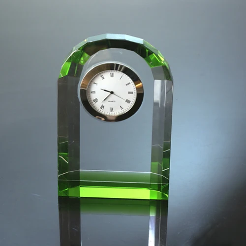 Black rectangular antique crystal table alarm clock for family