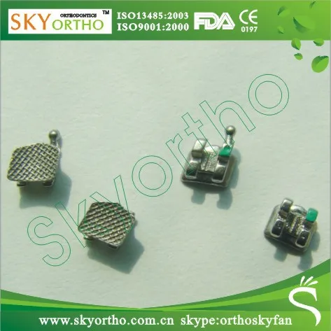 Популярные продажа мини рот сетки база кронштейн ортодонтическое с CE ISO13485 FDA