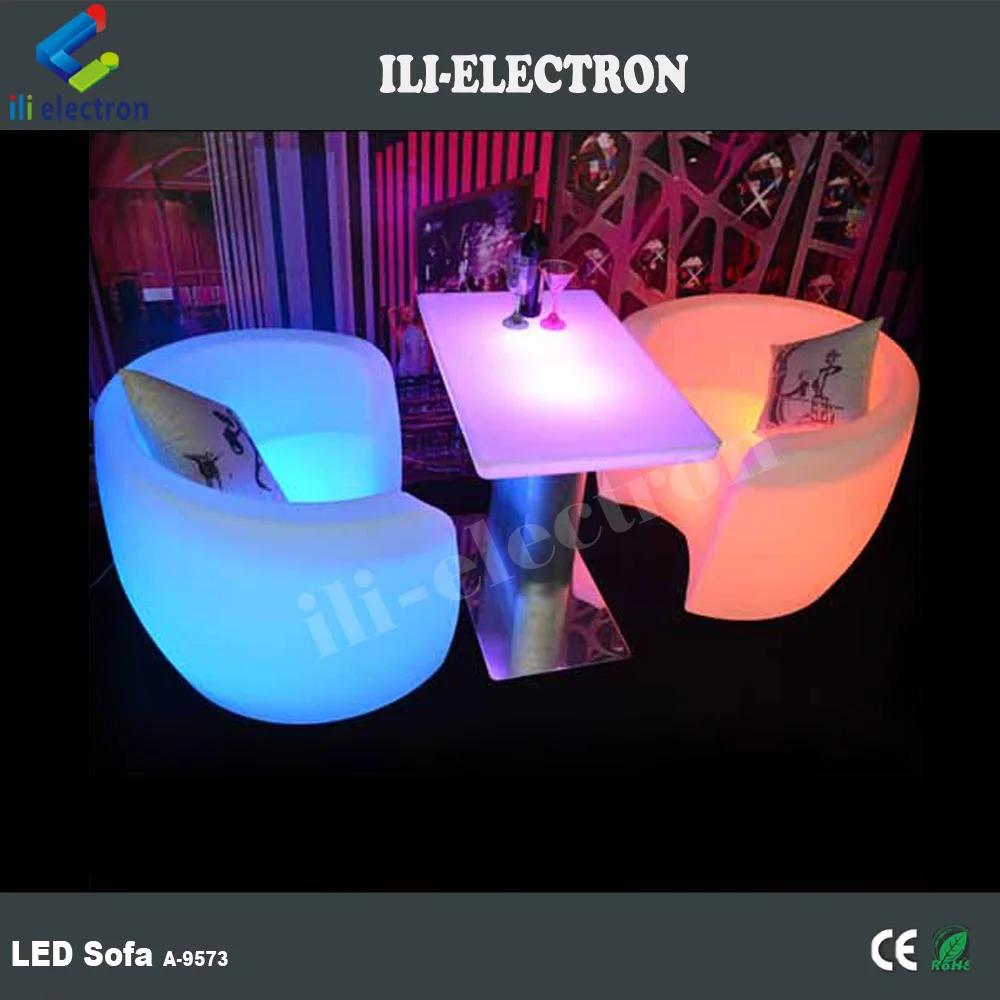 luminous LED bar furniture led coffee chairs