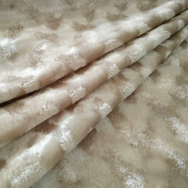 high-end customization stretch elastic plush jacquard yarn dyed velour fabric