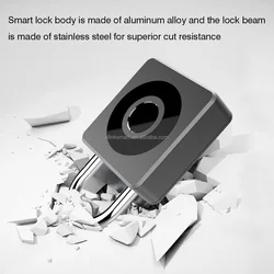 Factory wholesale easy lock Amazon hot sale fingerprint padlock smart padlock