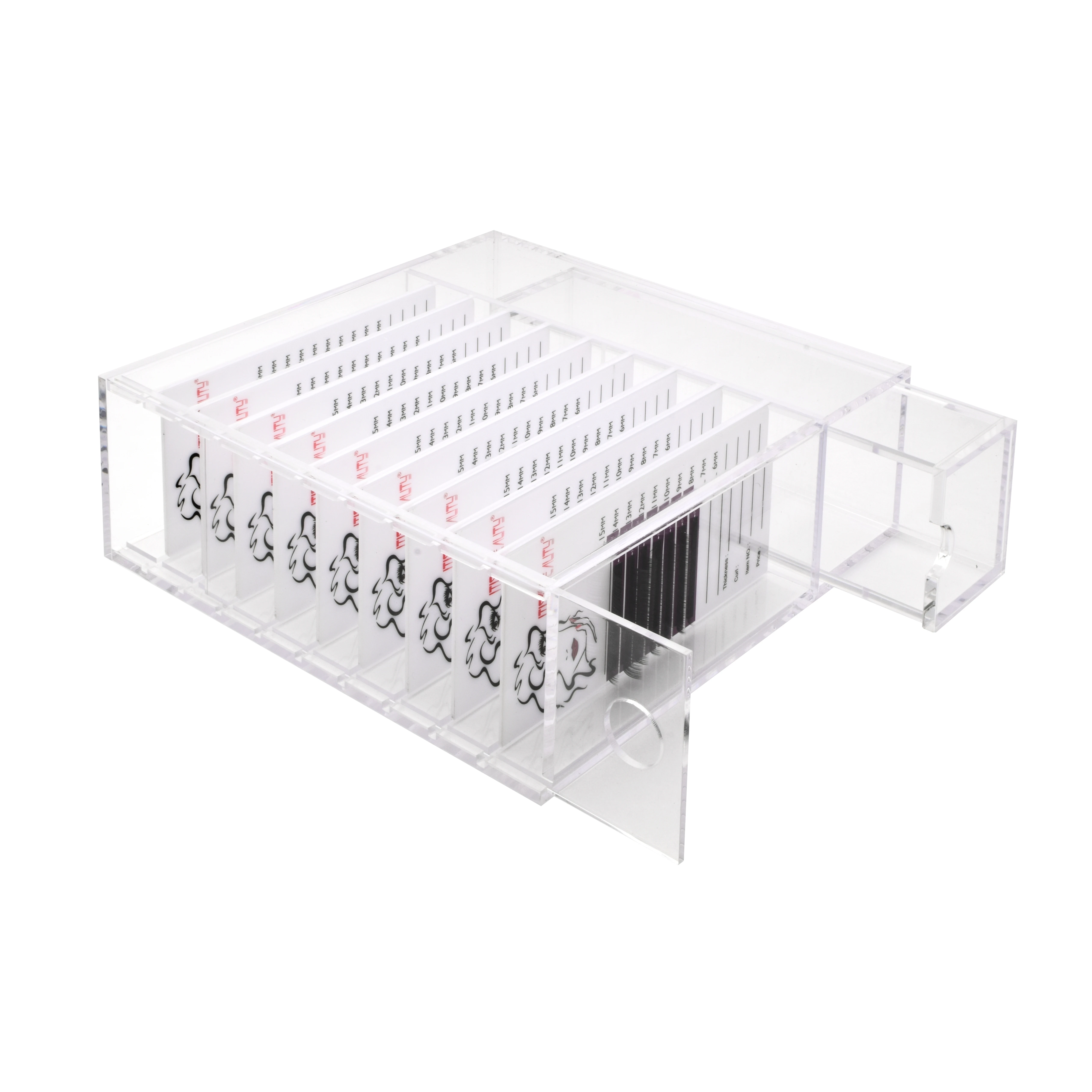NEW Acrylic False Eyelashes Eye Lashes Storage Box Volume lash storage Makeup tools Case Organizer