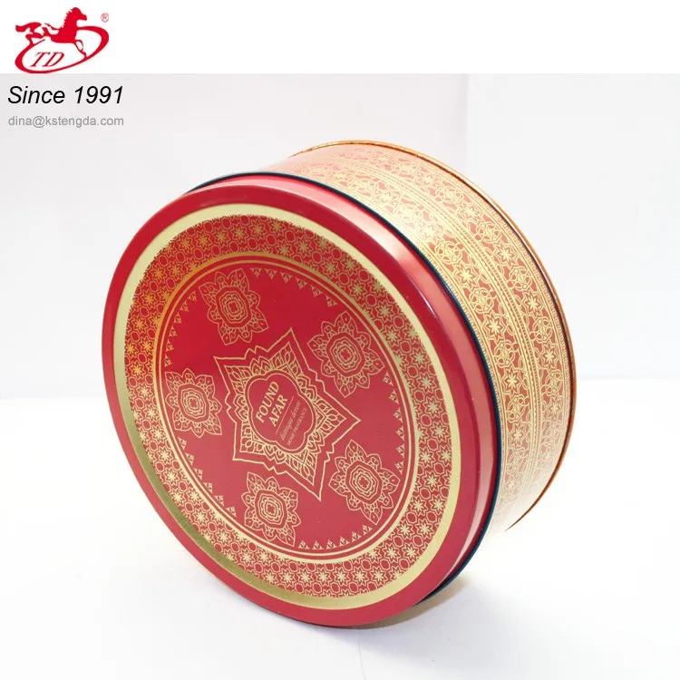 
Chinese Style Full Rose Flower Printing Metal Boxes, Round Jar Tin Boxes 