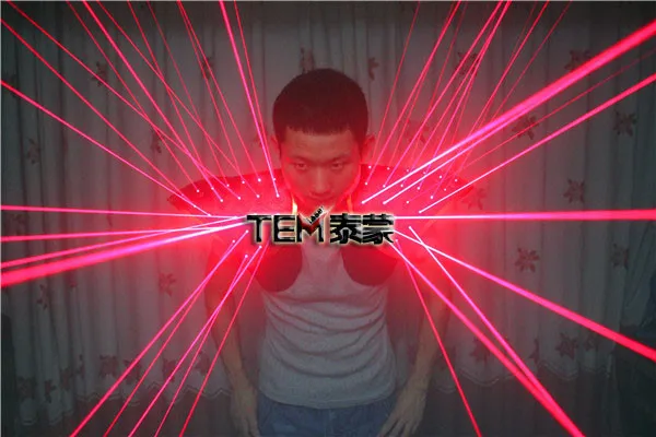 Red Laser Robot Suit Light Up LED Vest, Luminous Waistcoat LED Robot Costume For Laser Show Party