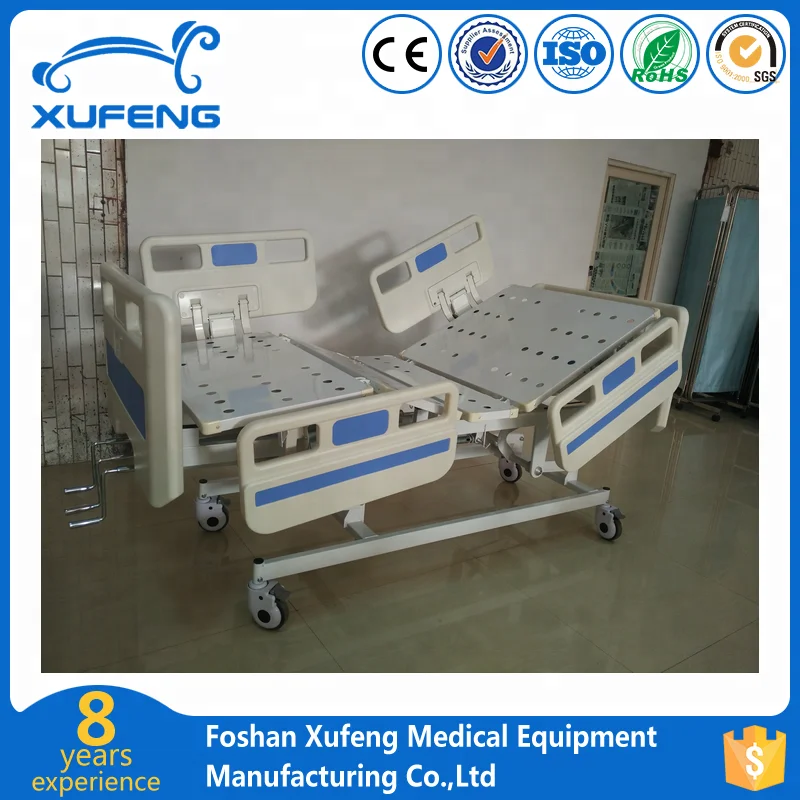 3 functions manual crank paramount hospital patient bed