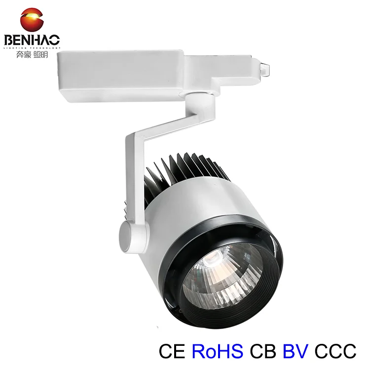 30W COB Track light High quality aluminum track shoot the light Clothing exhibition hall furniture stores track light