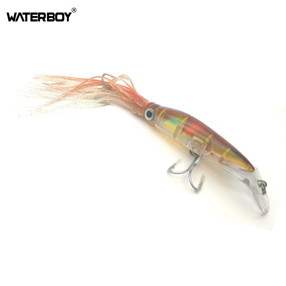 Big Game Beard Combo Squid Skirt Trolling Bait Bionic Hard Lures Fish Tackle 14cm 40g Octopus Fishing Lures