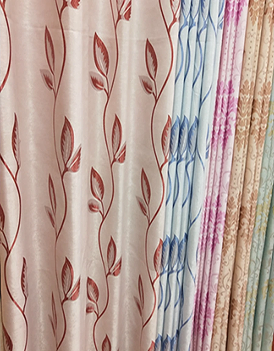 All our website selling by Ready Stock Factory Wholesale Jacquard  Blackout curtain fabric