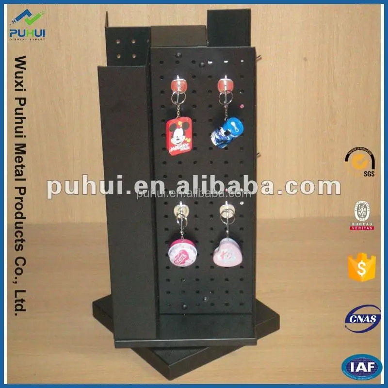 universal counter metal promotion keychain display rack table stand