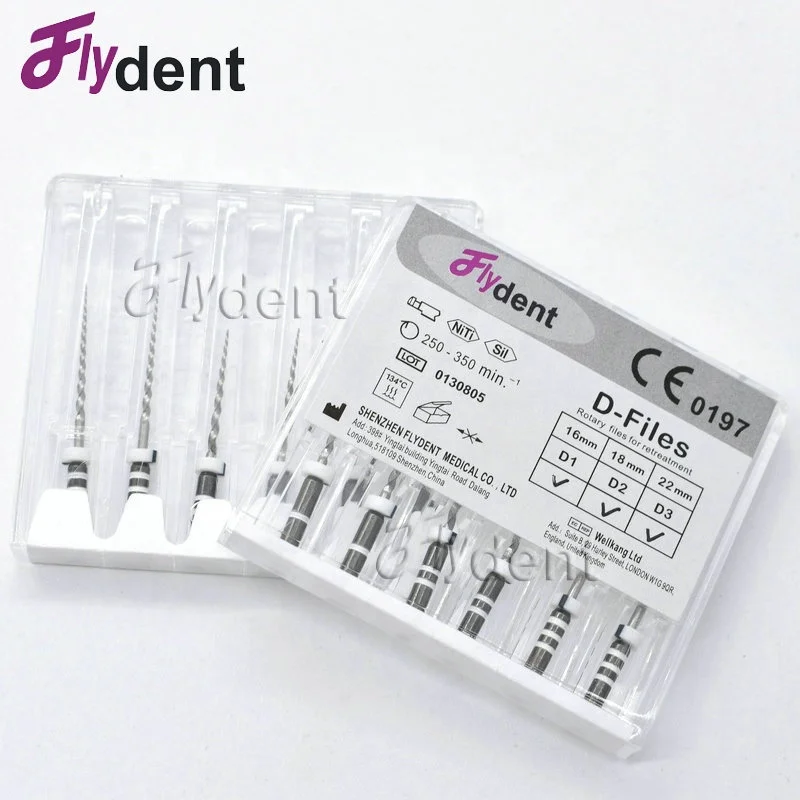 
dental rotary D-files engine retreatment files heat activation dentistry tool 