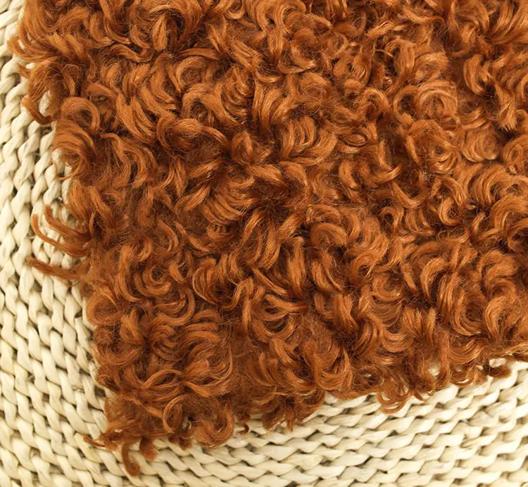 Curly faux fur fabric photography props,bakset cushion blanket for baby photography props