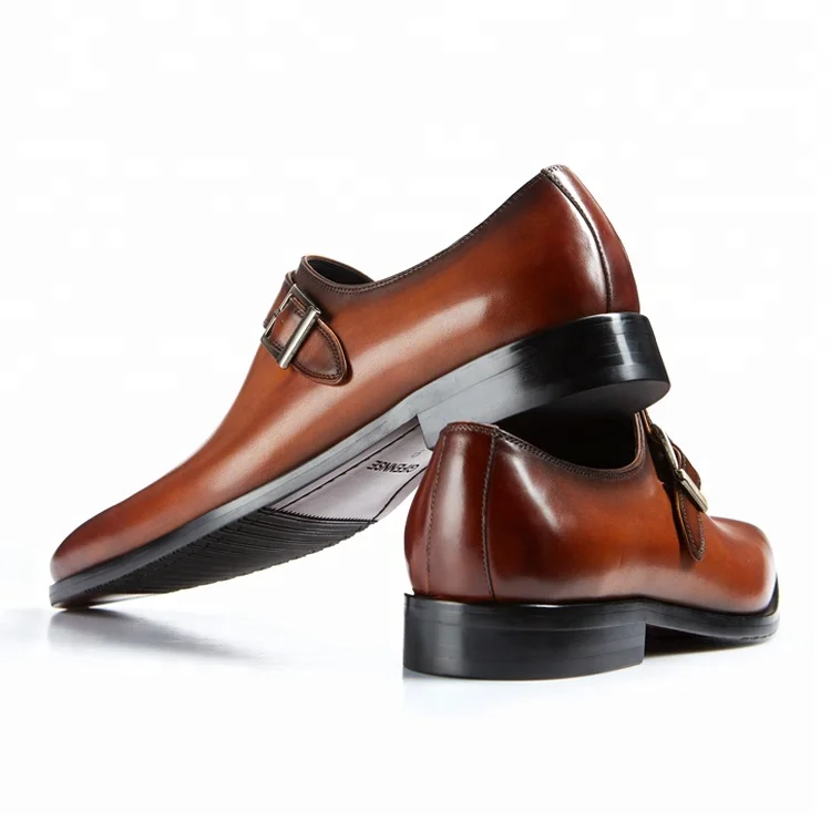 OEM official formal Oxfords nice good genuine dress shoes with monk strap business shoes men