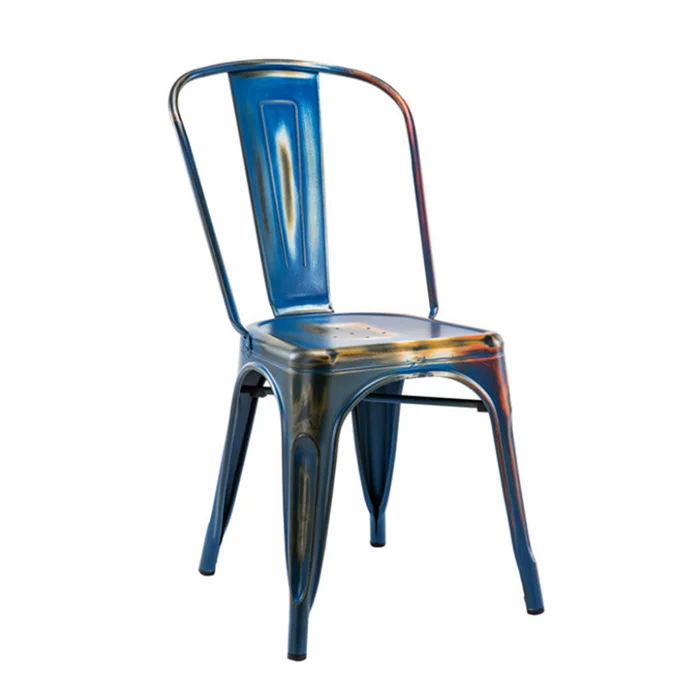 High Quality Hot Selling Wholesale Cheap Colorful Vintage Metal Restaurant Chair For Coffee Shop