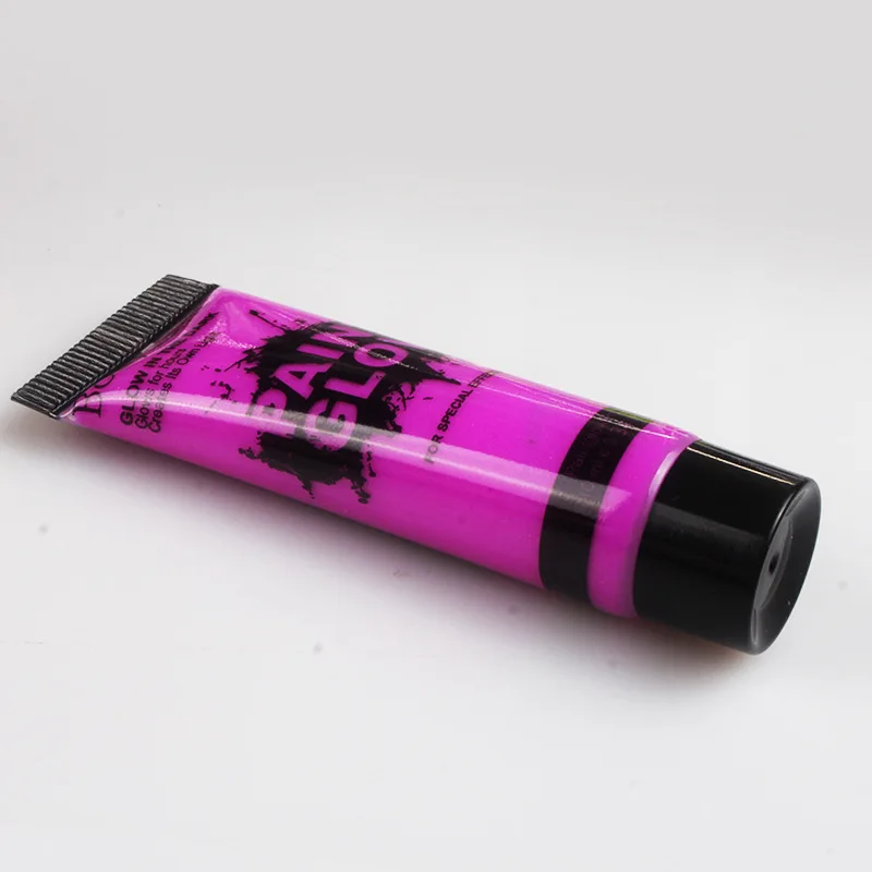 Washable Colorful UV Neon In Dark Face Body Paint Party Face Paint With Plastic Tube
