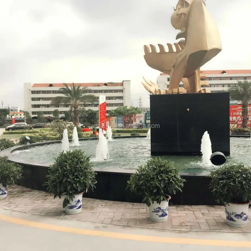 Round Dragon Statue Sculpture Water Fountain, Garden fountains For Decoration