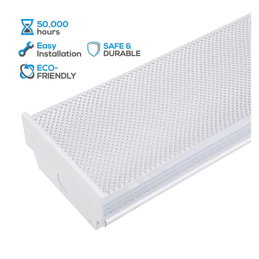 Premium DLC listed 4ft 40W 8ft 80W LED Wrap Around Daywhite dimmable Ceiling Mount light fixture led slim wrap around square