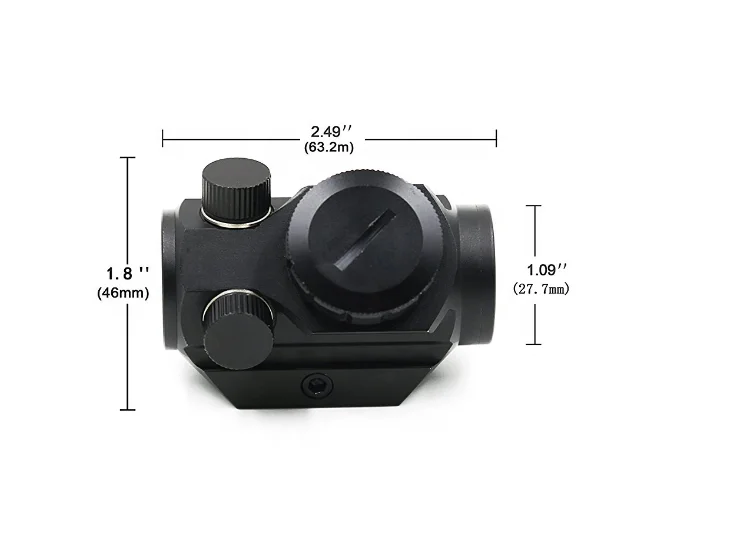 Tactical Cheap 1x china factory air riffle hot sale red dot laser sight rifle scope for AR15 guns hunting