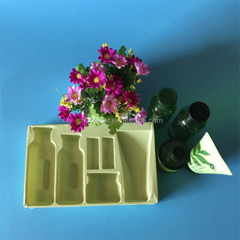 Wholesale price vacuum formed plastic cosmetic blister insert packaging tray