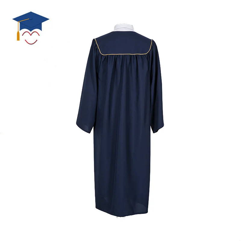 Hotsell Customized Bachelor Graduation Gown with Gold collar