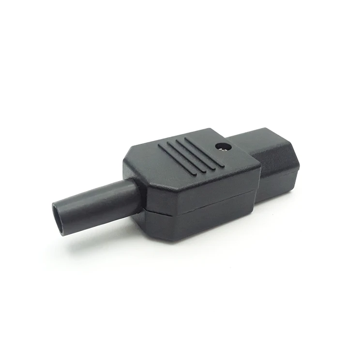 iec 320 New 10A 250V Black IEC C13 C14 female male Plug Power Connector 3 pin AC Socket c13 male connector