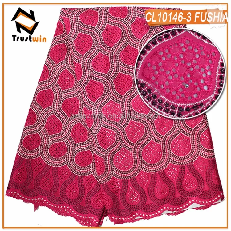 trustwin best selling good quality african swiss voile lace in sky blue