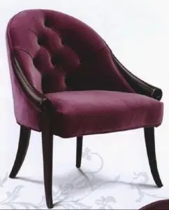 Classic Hotel Furniture lounge one seat sofa high back wing chair  ZC-131