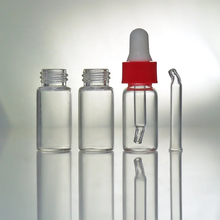 3ml 3.5ml 7ml 10ml glass dropper vials with glass pipette