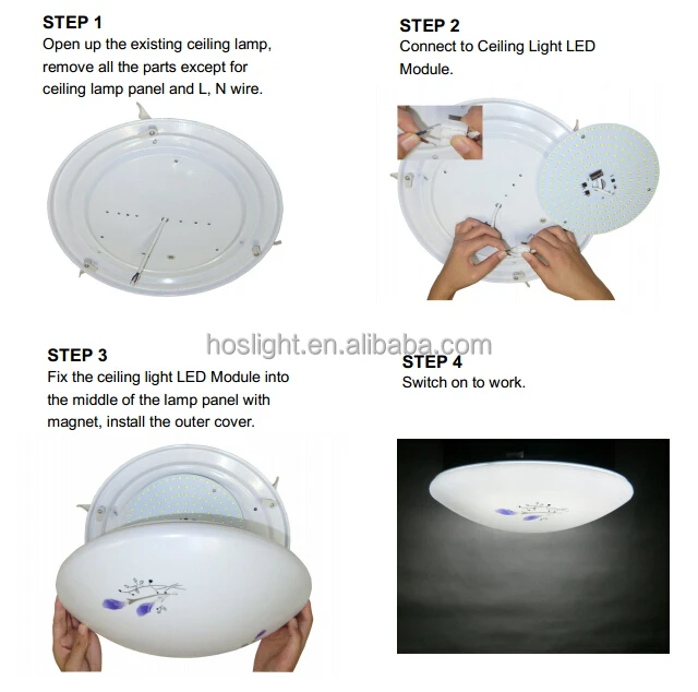 25W 2400 lm 60-80W CFL light fixture replacing LED PCB board AC230V directly without external LED driver for led lighting panel