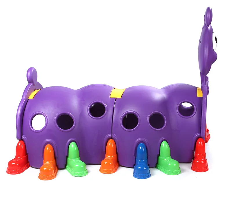 Cartoon  kids plastic play tunnel kindergarten toys for sale