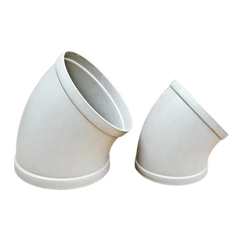 Grey Or Beige Polypropylene Pipe Fitting Pipe Elbow  45 Degree