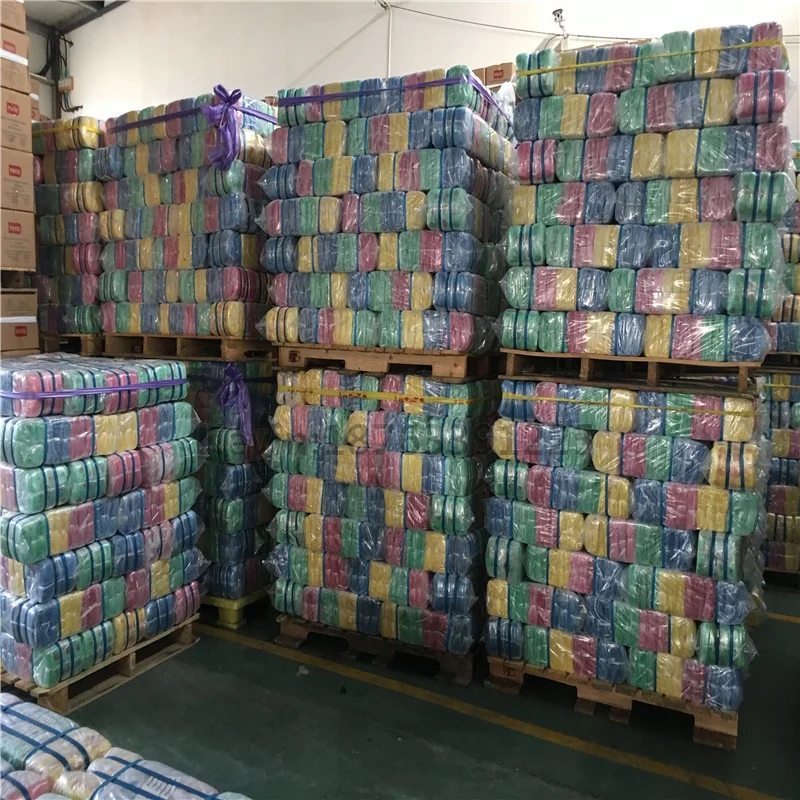yellow color and blue color HDPE plastic garbage bags for africa market