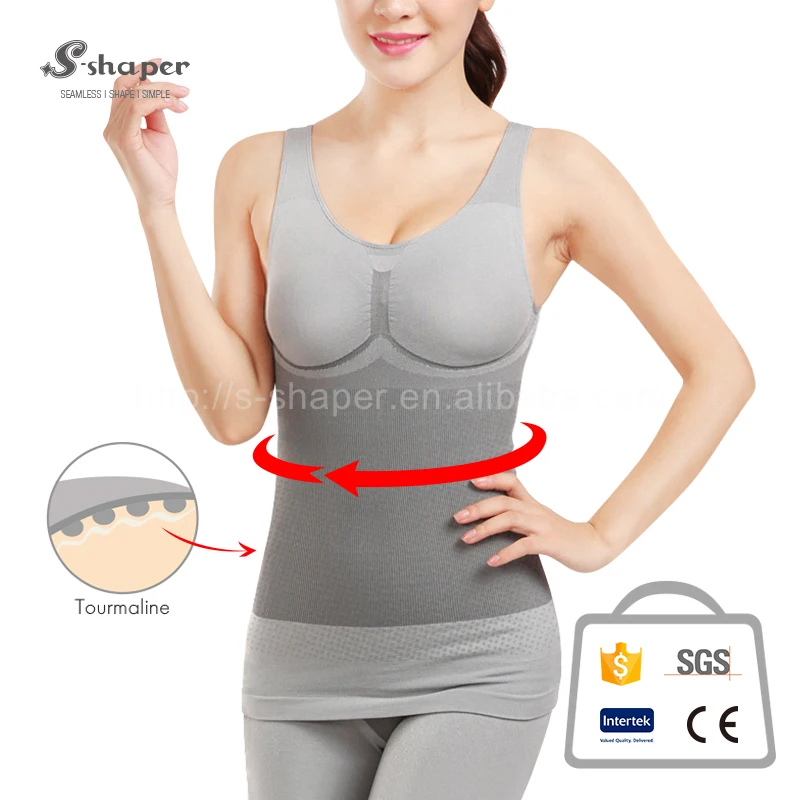 S-SHAPER Formal Body Shaper Slim Woman Tourmaline Bamboo Tank Top
