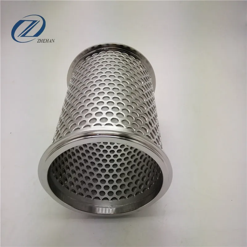 Customized perforated stainless steel wire mesh cylinder/pipe/tube filter