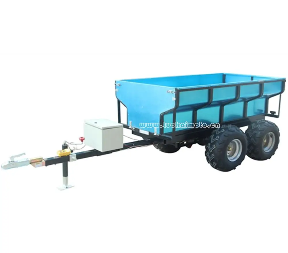 factory sale Hydraulic dump trailer max loading 720kgs farm tipping trailer