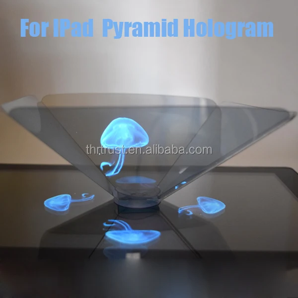 2016 Hot Selling Promotional item OEM logo Smartphone 3D Mini Pyramid Hologram for ipad
