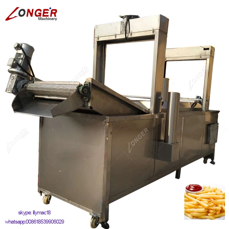Factory Price Commercial Automatic Continuous Fish Peanut Frying Equipment Potato Chips Fryer Machine