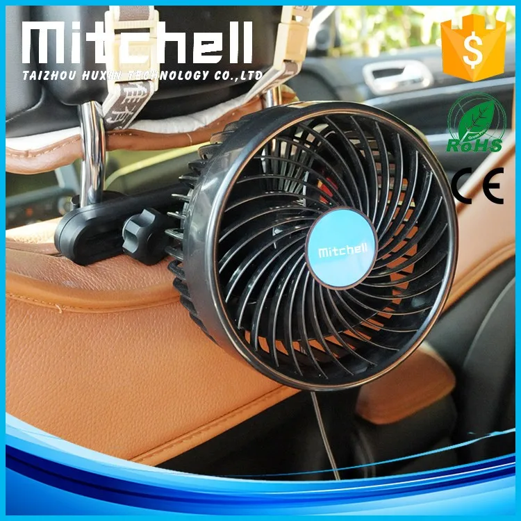 MITCHELL фургоны 12V/24V аксессуары для салона охлаждающего воздушного потока вентиляторы рассчитана на заднем сиденье pessangers Электрический стул-сзади вентилятор с двумя
