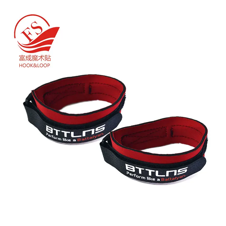 Custom logo printing ankle neoprene strap for holding timing chip