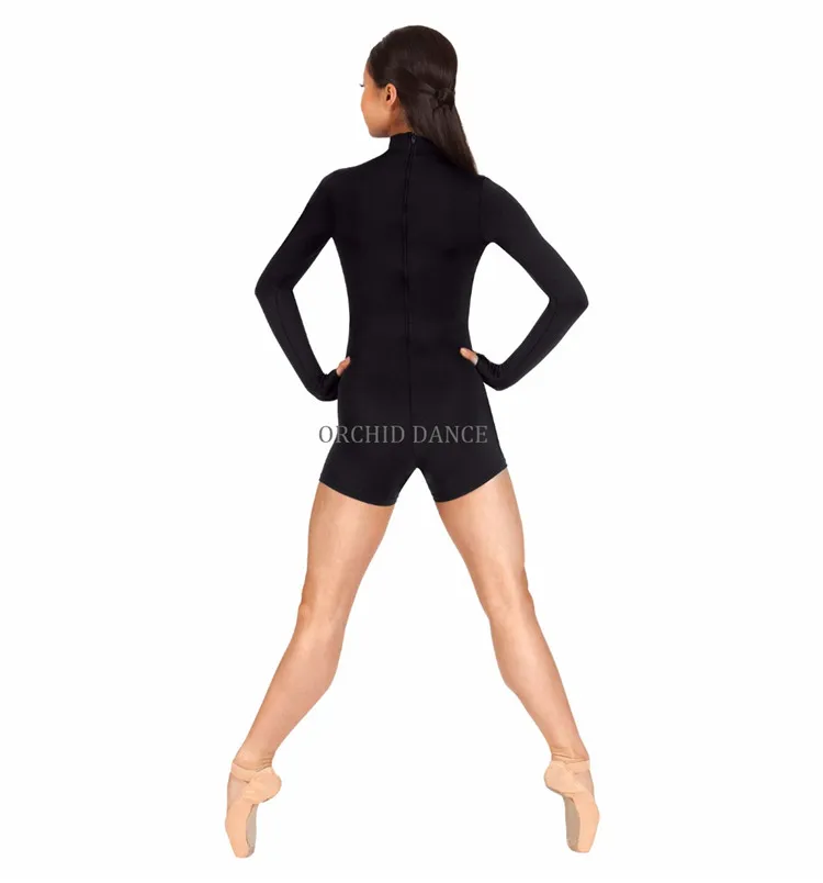 Factory Wholesale Nylon Spandex Dance Wear Long Sleeve Women Ballet Unitard
