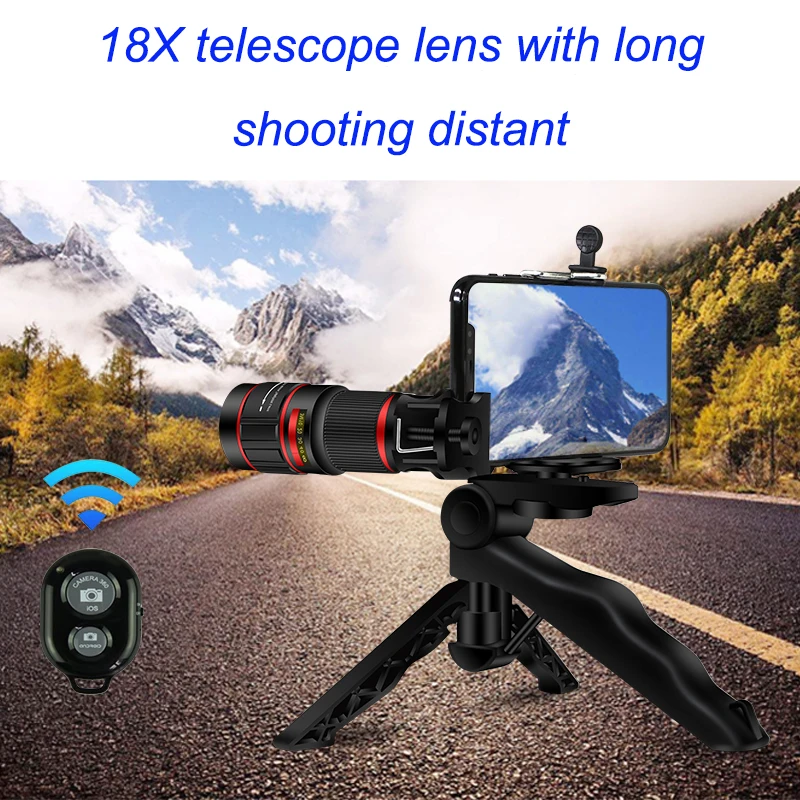 2018 innovative products mobile camera 18X telescope zoom lens phone for import