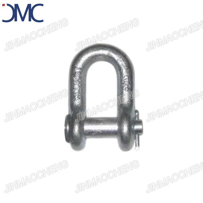 Hot Dip Galvanized 6:1 Round Pin Chain Shackle G215 Heavy Duty D Shackle 3/4 Inch