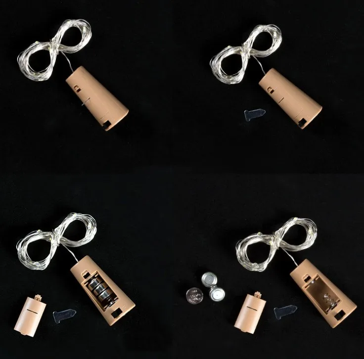 Battery operated Led wine bottle cork lights / cork light wine stopper copper wire string light wine bottle stopper