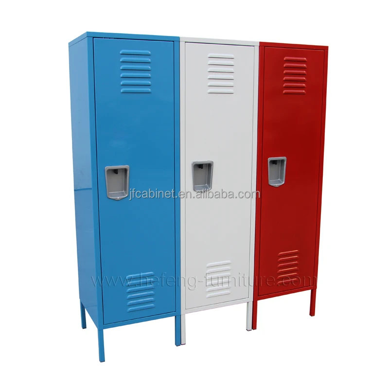 Knock Down 3 Shelves Bedroom Use Kids Mini Steel Locker