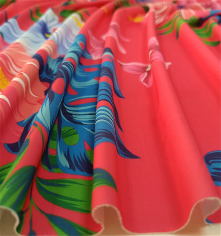 4 way stretch african tropical printed nylon swimwear spandex stretch fabric