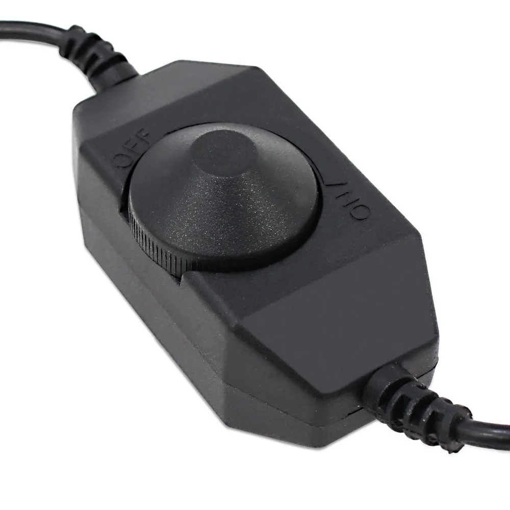 9-24V Dimmer for LED Strips lights LED Ribbon With DC plug Jack (PWM Black) Support Custom DIY OEM order