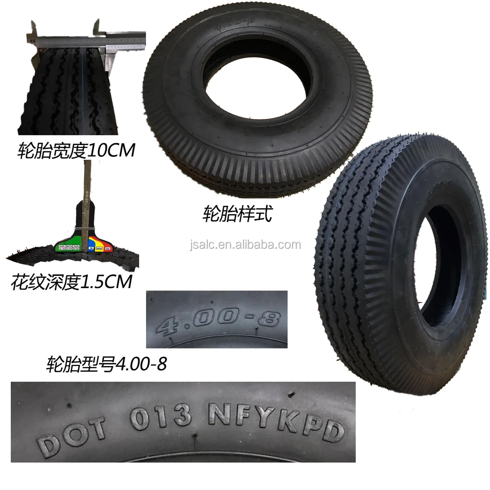Bajaj Tuk Tuk Motorcycle Tires 4.00-8 8pr Tyre Tire India Inner Tube