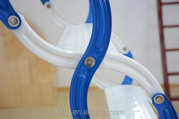 fold up step folding telescopic metal ladder stairs