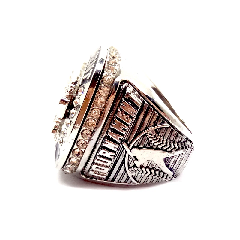 Custom USSSA Tournament Finalist Youth Baseball Championship Rings For Boys