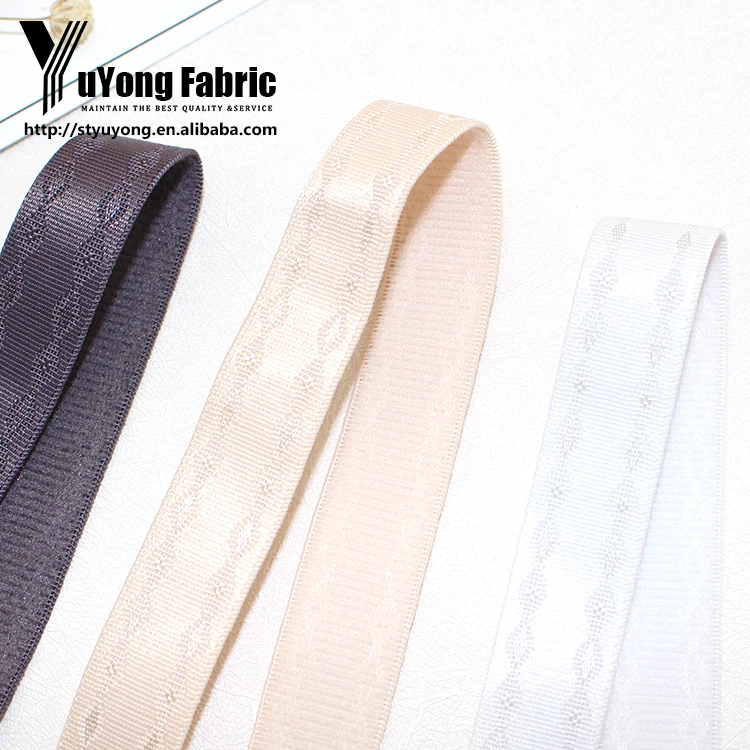 Soft wholesale Elastic Reflective Jacquard Strap Garment Webbing
