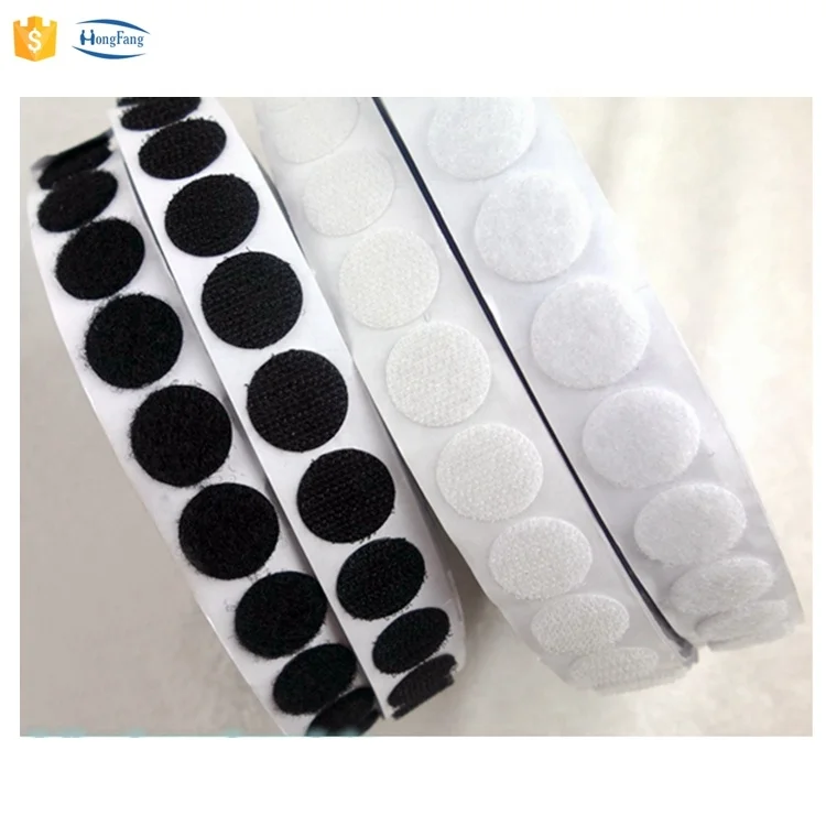 Factory Price Adhesive Hook and Loop Tape Self Adhesive Curtain Accessories Tape Hook and Loop Tape Roll with Heavy Duty Adhe